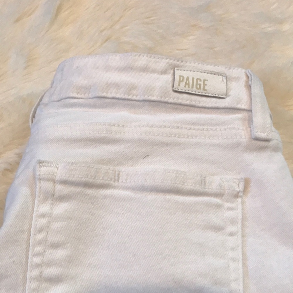 PAIGE Verdugo - Moroccan White Tuxedo Jeans - Picture 7 of 8